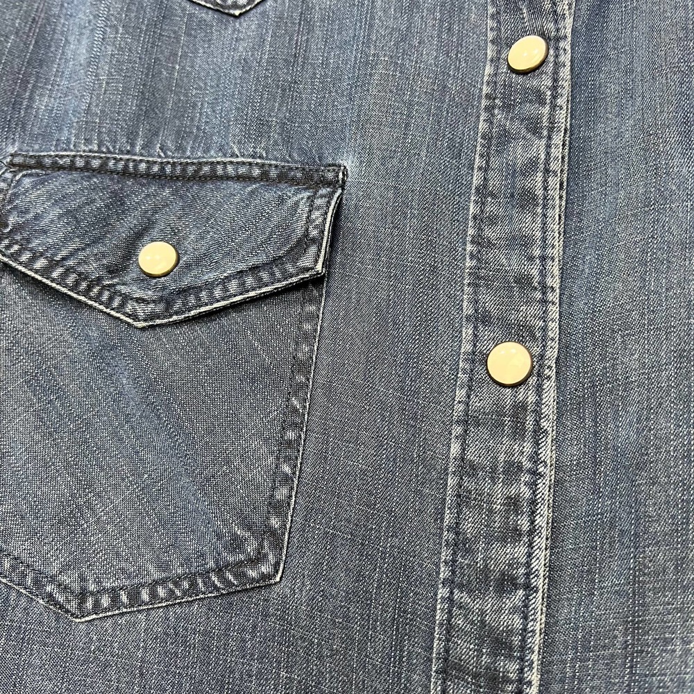 Rails Remi Dark Vintage Wash Western Denim Button Down Size S - Picture 4 of 9